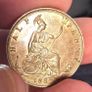 1887 british half penny Image 2