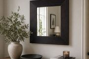 Square Wooden Framed Mirror