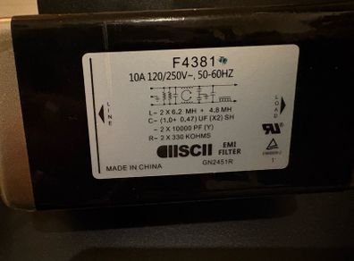 Emi Filter F4381 For Nordictrack Commercial Treadmill