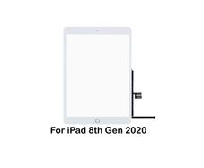For iPad 10.2" 2020 8th Gen Digitizer Touch Screen Replacement Glass White New - FHT22IPDLCD
