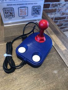 PowerPlay Cruiser Joystick (blue and white) for Atari/Commodore