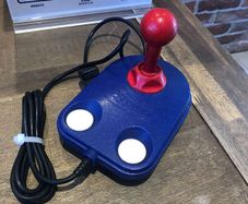PowerPlay Cruiser Joystick (blue and white) for Atari/Commodore