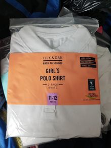 BNWT Girls Polo Shirt 2pk