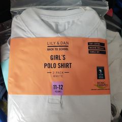BNWT Girls Polo Shirt 2pk