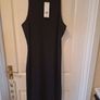 Dress/Black Racer Midaxi Slim Fit Dress .. Size: 2O UK Image 4