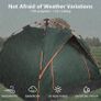Hydraulic Dome Tent Canopy for Camping Automatic Waterproof Tents 3-4 Person Canopy Easy to Set up and package Image 5