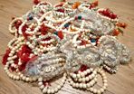 CLEARANCE: Lot of 114 Brand New Bone Bracelets on Elastic Bands - Unique & Versatile