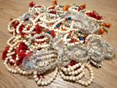 CLEARANCE: Lot of 114 Brand New Bone Bracelets on Elastic Bands - Unique & Versatile