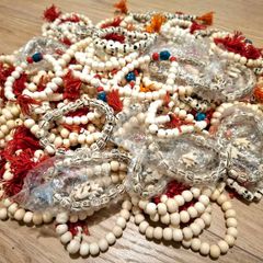 CLEARANCE: Lot of 114 Brand New Bone Bracelets on Elastic Bands - Unique & Versatile