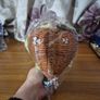 Vintage Flower Arrangement Heart Shaped Basket in Original Packaging. Image 3