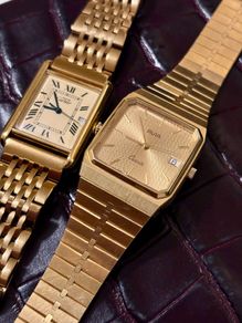 Vintage Avia Swiss Gold Quartz Watch