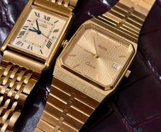 Vintage Avia Swiss Gold Quartz Watch