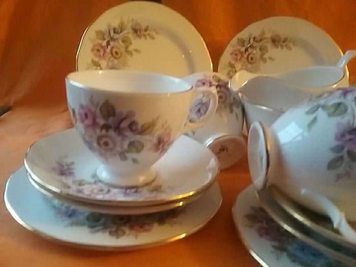 Gainsborough Lavender Floral ChinaTeaset