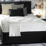 Divan bed doubel 4ft 6 with mattress and headboard and 2 drawers - Double (4'6) Image 5