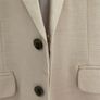 Boys cream linen Blazer Image 3