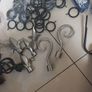 Mixed Bundle  Of  Black & Silvet Metal  Curtain  Rings. Size. Image 8