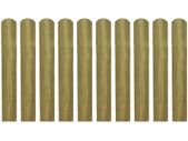 30 pcs Impregnated Fence Slats Wood 60 cm