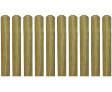 30 pcs Impregnated Fence Slats Wood 60 cm