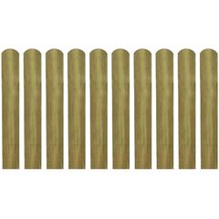 30 pcs Impregnated Fence Slats Wood 60 cm