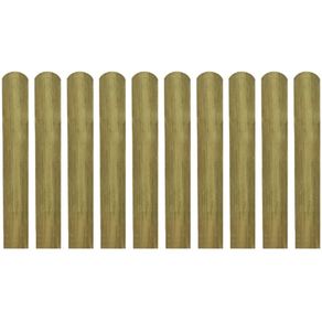 30 pcs Impregnated Fence Slats Wood 60 cm