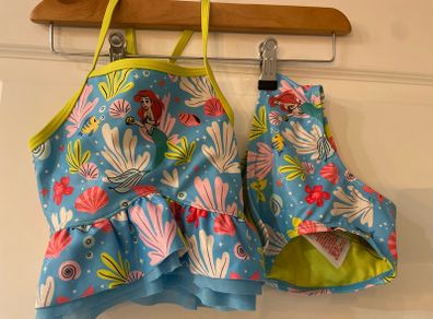 Swimsuit girls 4 y Disney little mermaid new
