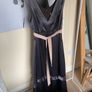 Vera Wang Mocha Bridesmaid Dress with Belt Size 10-12 Image 2