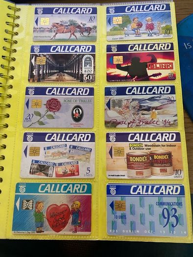 Call Cards folder with cards