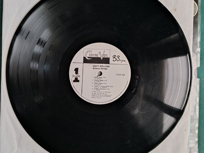 Davy Spillane - Atlantic Bridge Vinyl LP (1988) Original UK Release Cooking Vinyl VG+ Folk Trad