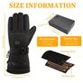 Men's Outdoor Heated Gloves, with Touch Screen, Battery Case, and Adjustable - Polyester,Suitable for outdoor activities, Motorbike, camping, and skiing Image 3