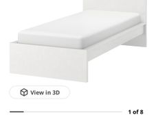 IKEA Single Malm bed  & mattress
