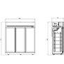 Combisteel Freezer 3 Glass Doors Black Ins-1530f B Image 2