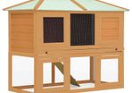 Animal Rabbit Cage Double Floor Wood