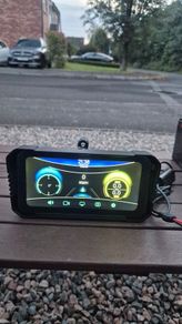 motorbike sat nav Dash cam recording Apple carplay android auto