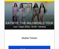 katseye standing for seated x4 tickets
