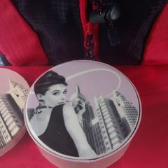 Coasters Manhatten Cafe ceramic lady in town 14 years old original gift box presents