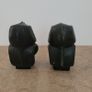 Vintage pair of carved stone pharaoh Image 3