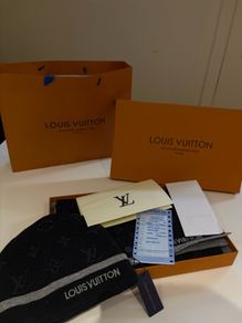 Louis Vuitton Eclipse Monogram Hat & Scarf