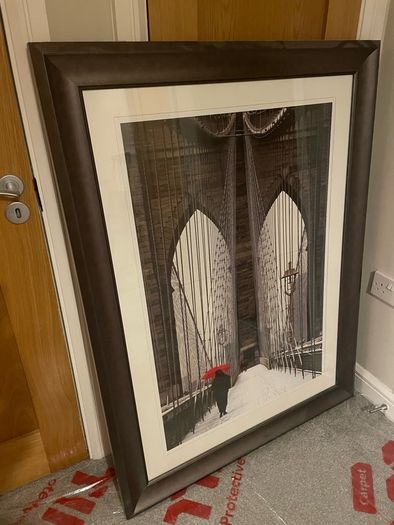 Large framed print
