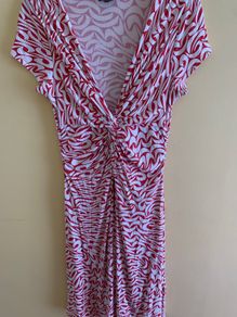 Phase 8 Red and White Dress