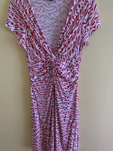 Phase 8 Red and White Dress