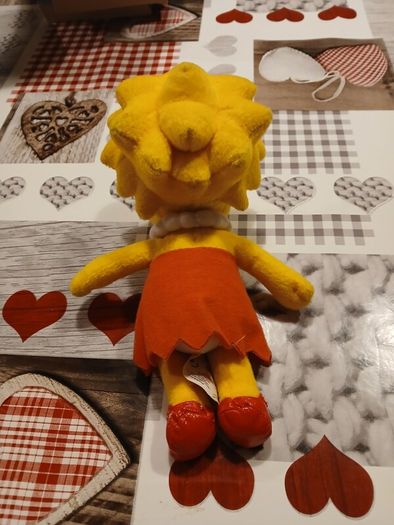 The Simpsons Lisa Simpson Small Plush Soft Toy Vintage 2007 Fox Matt Groening