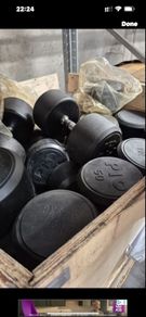 New dumbbells rubber 42kg upwards kgs