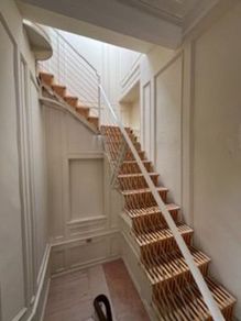 Steel stairs