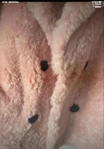 jacket Bnwt pink fluffy teddy style baloot brand size small double breasted jacket