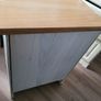 bedside lockers cream/ natural wood Image 2