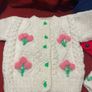 Hand knit Cardigan and Hat set Image 2