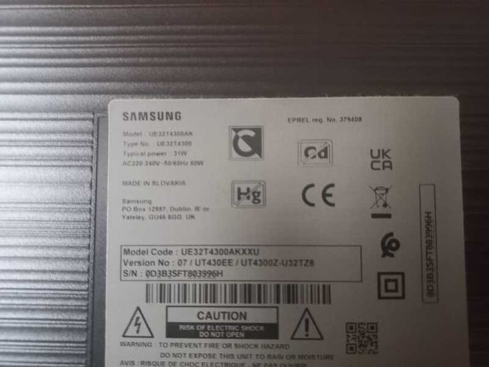 Samsung tv mainboard parts UE32T4300AK BN94-15653B