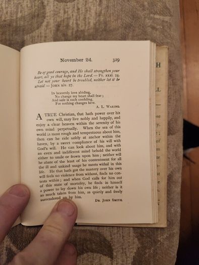 Daily Strenght For Daily Needs. By Mary W. Tileston. Hardback With Dustjacket In Good Condition.