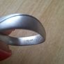 Silver 925 ring rounded square size R1/2 Image 4