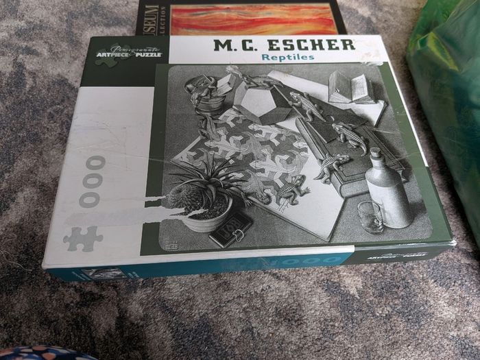 M.C. Escher Reptiles 1000 piece jigsaw puzzle